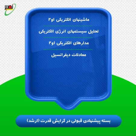 بسته پیشنهادی قبولی در ارشد برق گرایش قدرت کنکور 1406